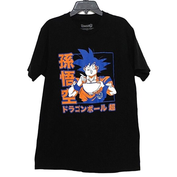 Dragon Ball Z Goku Eating T-Shirt M Black Japanese Anime Manga Martial Arts - Picture 2 of 4